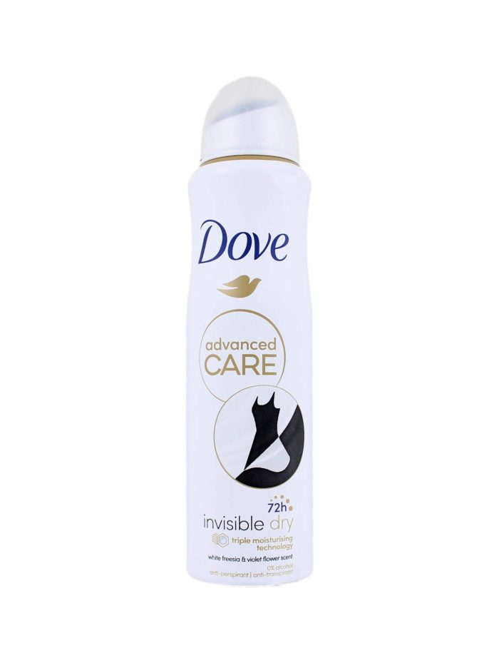 Dove Deodorant Spray Invisible Dry 72h, 150 ml