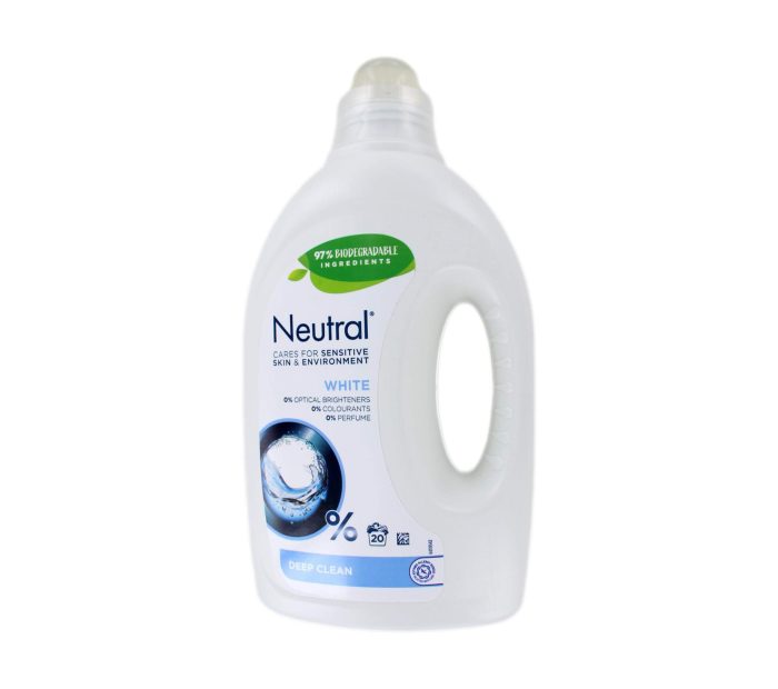 Neutral Vloeibaar Wasmiddel Wit 20 Wasbeurten, 1000 ml