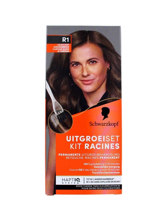 Schwarzkopf Haarverf Uitgroeiset R1 Licht/Middenbruin