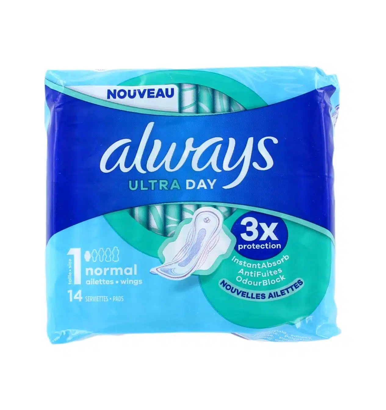 Always Maandverband Met Vleugels Ultra Normaal Size 1, 14 Stuks