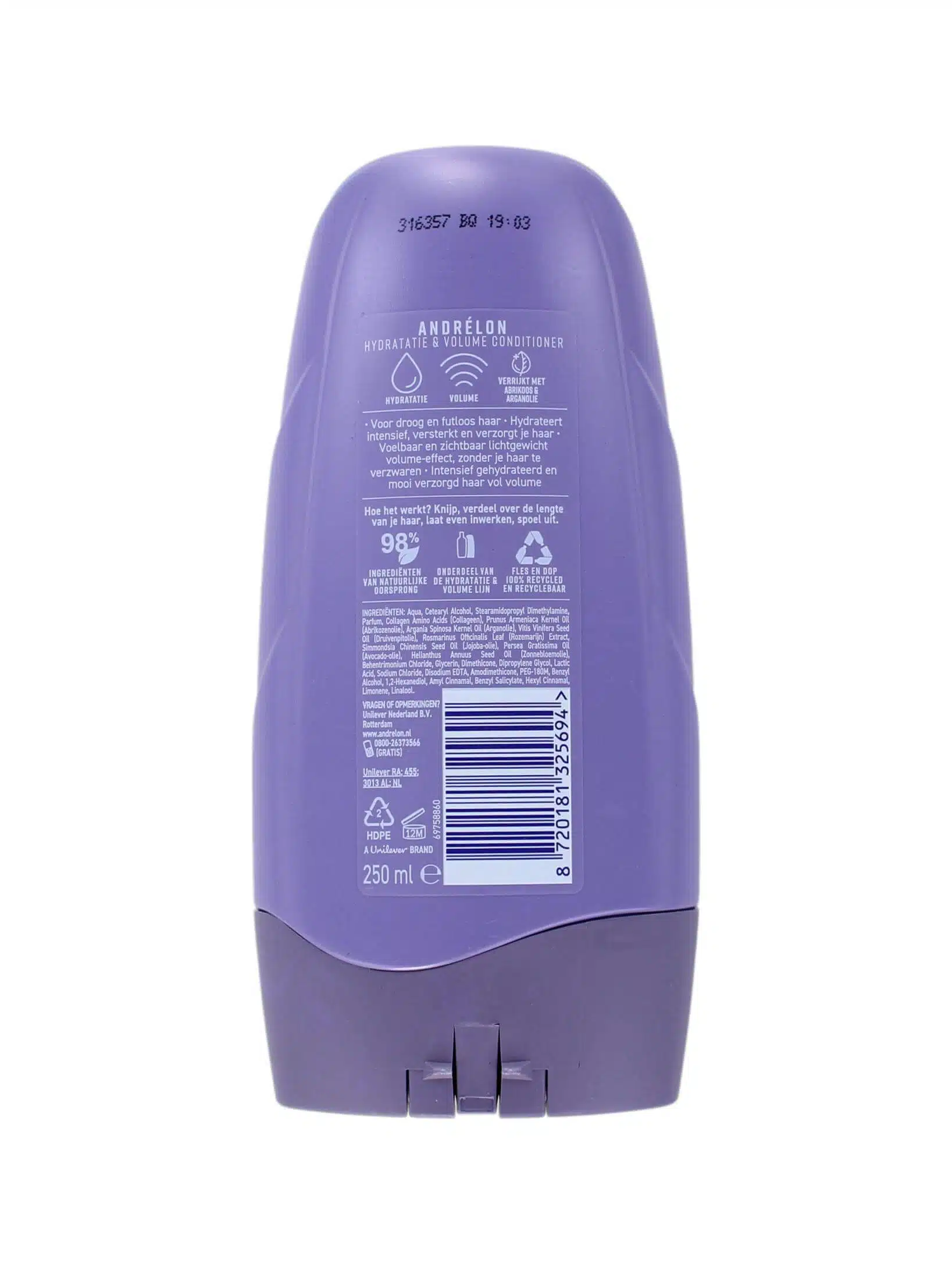 Andrelon Conditioner Hydratatie & Volume, 250 ml