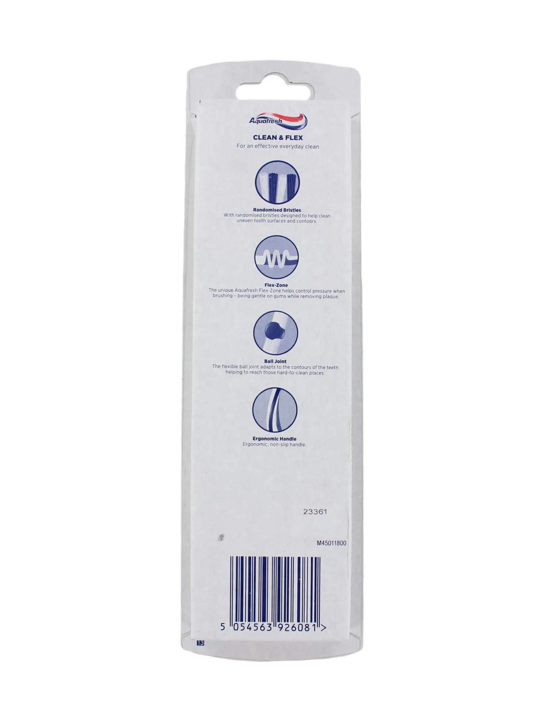 Aquafresh Tandenborstel Clean & Flex Medium, 4 Stuks