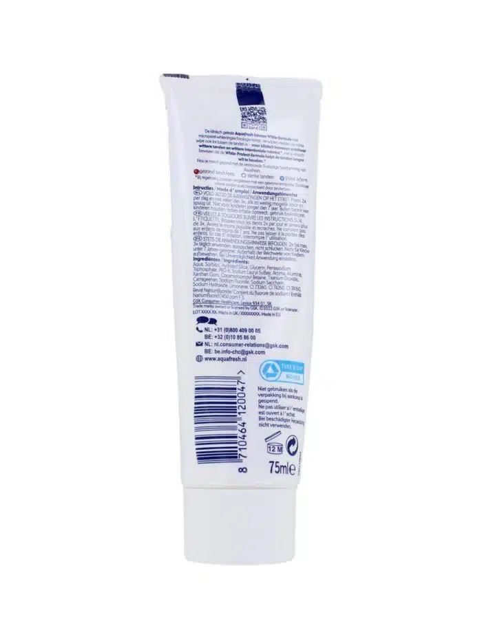 Aquafresh Tandpasta Intense White, 75 ml