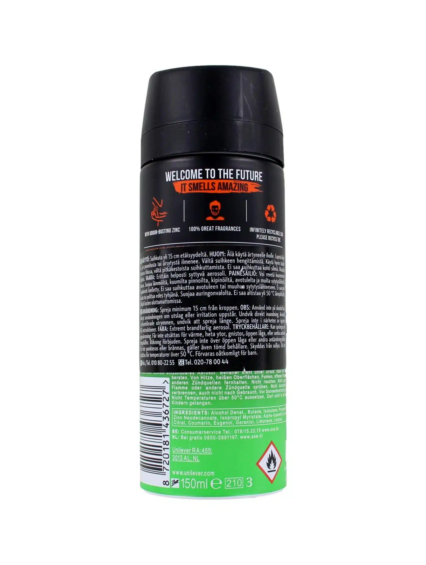 Axe Deodorant Spray Jungle Fresh, 150 ml