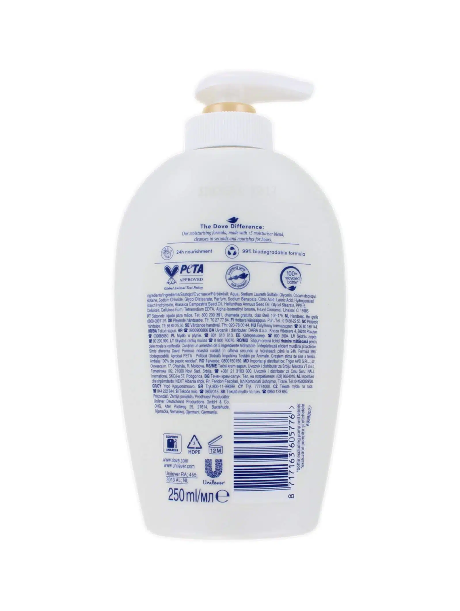 Dove Handzeep Nourishing Silk, 250 ml