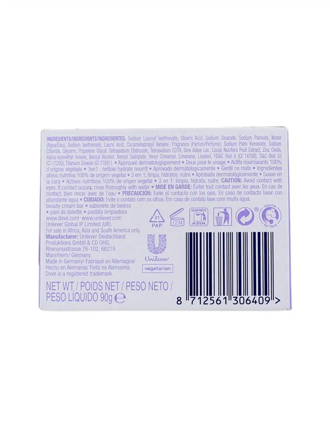 Dove Handzeepblokje Relaxing, 90 Gram