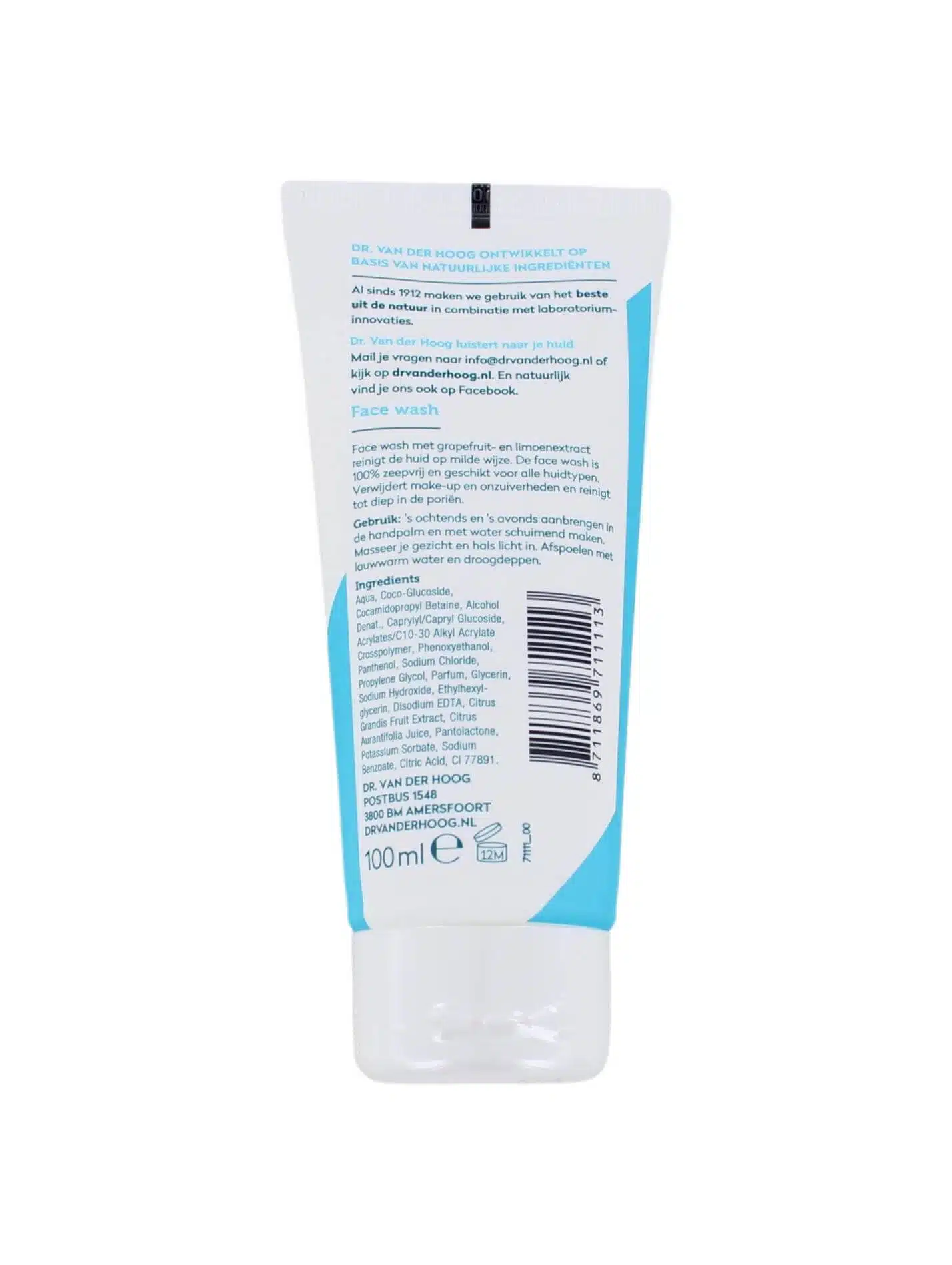 Dr. Van der Hoog Face Wash Alle Huidtypen, 100 ml