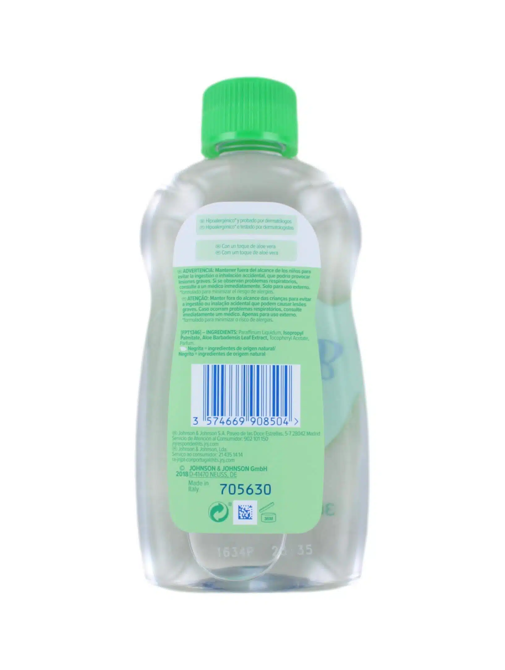 Johnson's Baby Olie Aloe Vera, 300 ml