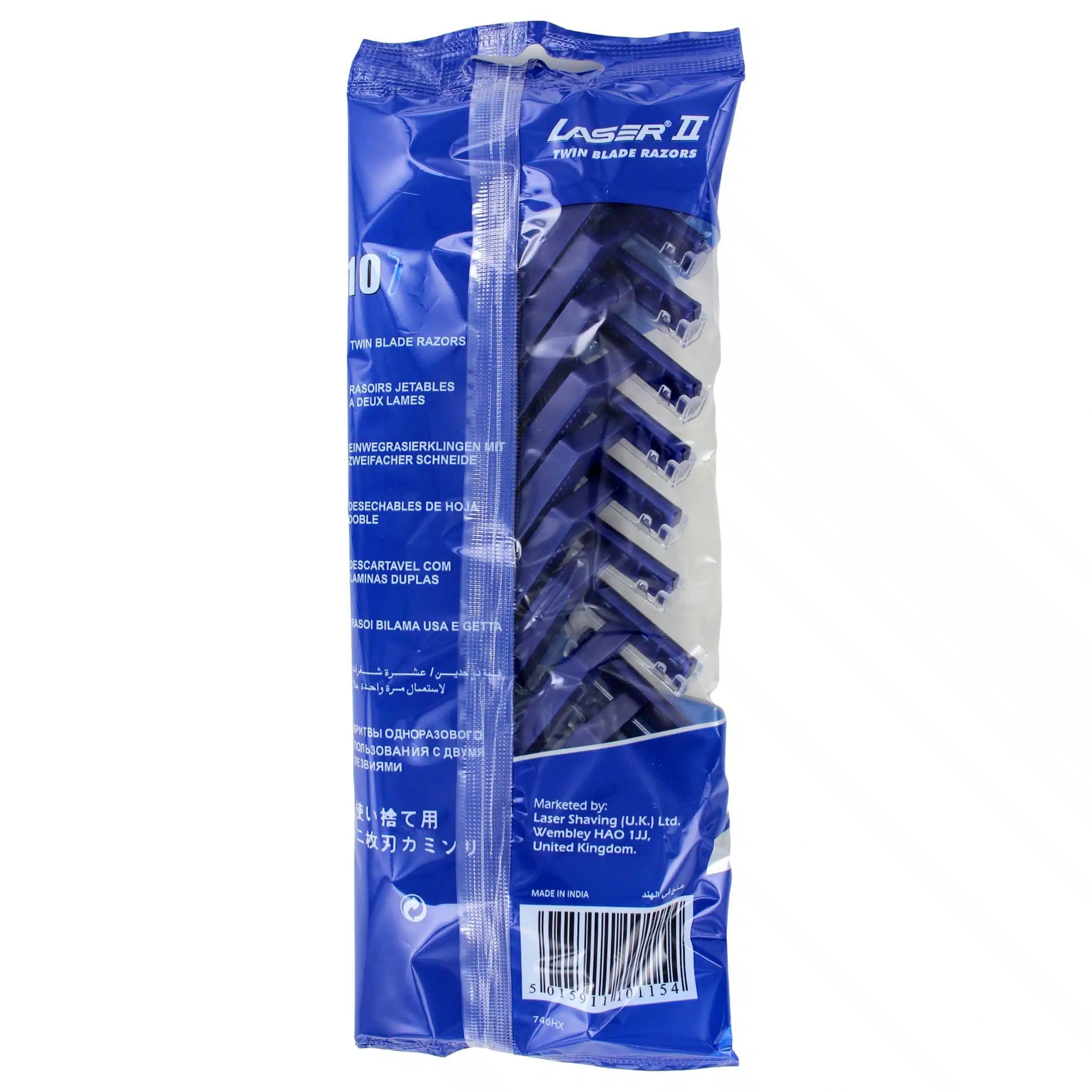 Laser II Wegwerpscheermesjes, 10 Stuks