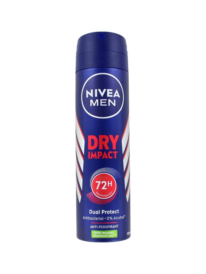 Nivea Men Deodorant Spray Dry Impact, 150 ml