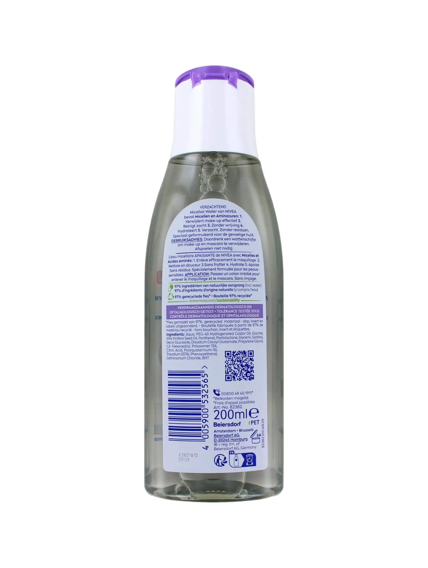 Nivea Micellair Skin Breathe Micellaire Water Gevoelige Huid, 200 ml