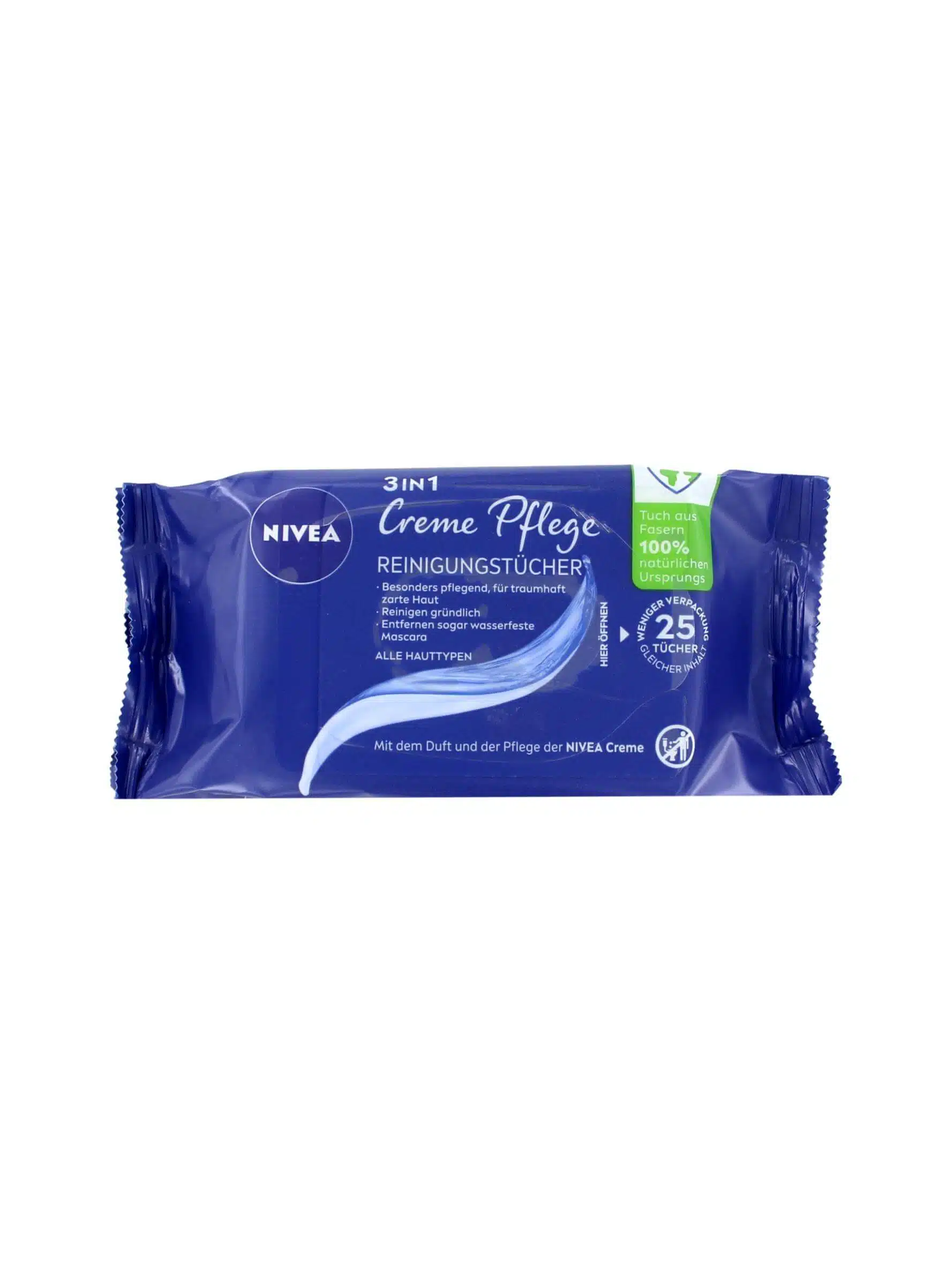 Nivea Reinigingsdoekjes Creme Care, 25 Stuks