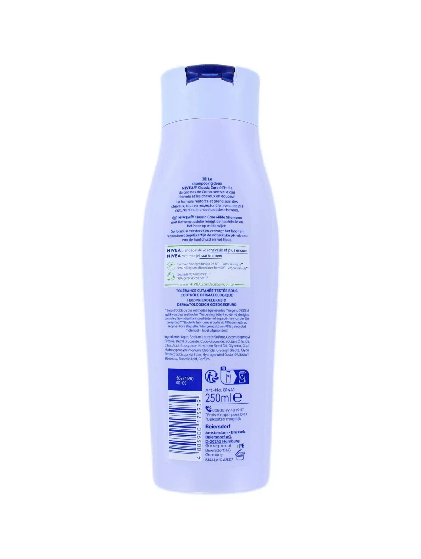 Nivea Shampoo Classic Care, 250 ml