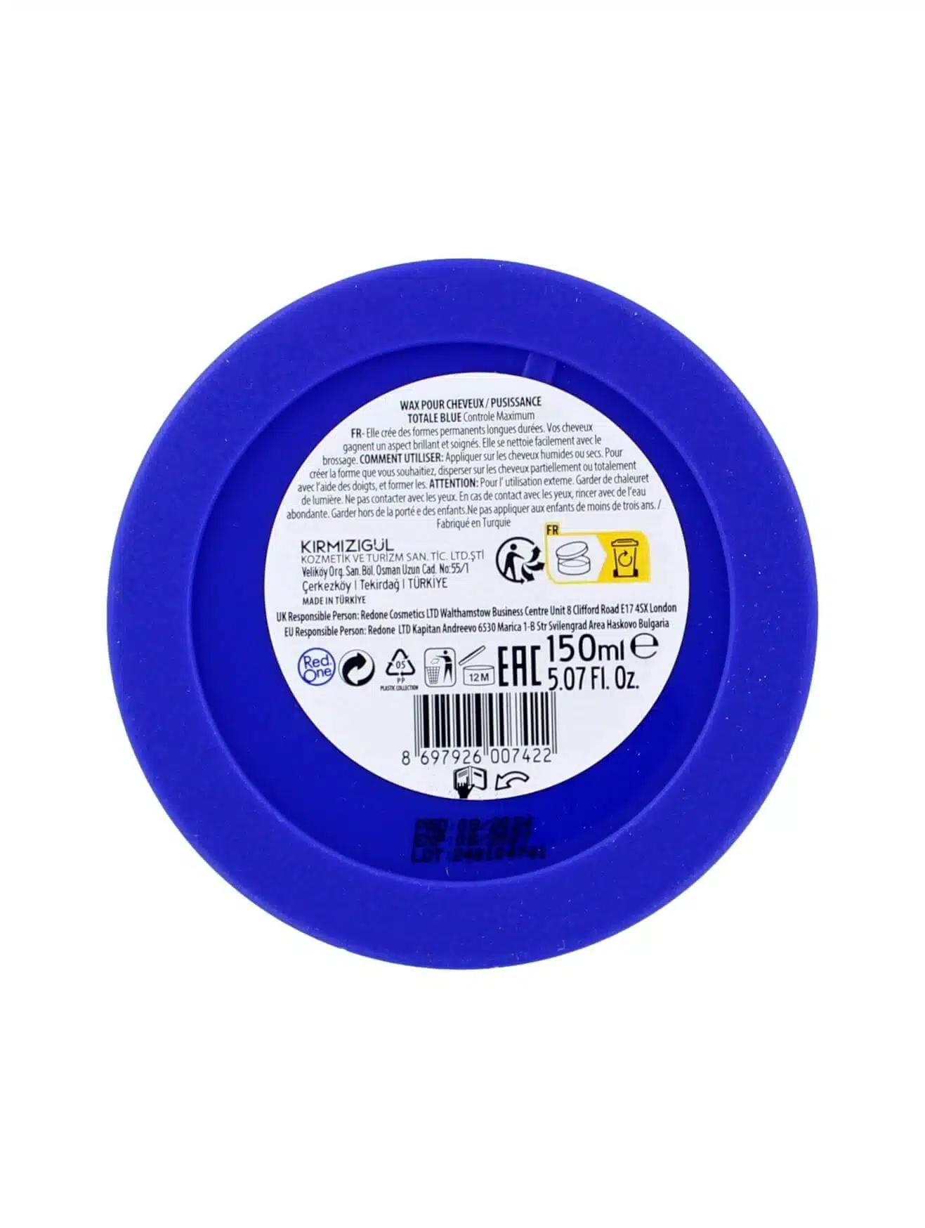 Red One Blue Aqua Hair Wax, 150 ml