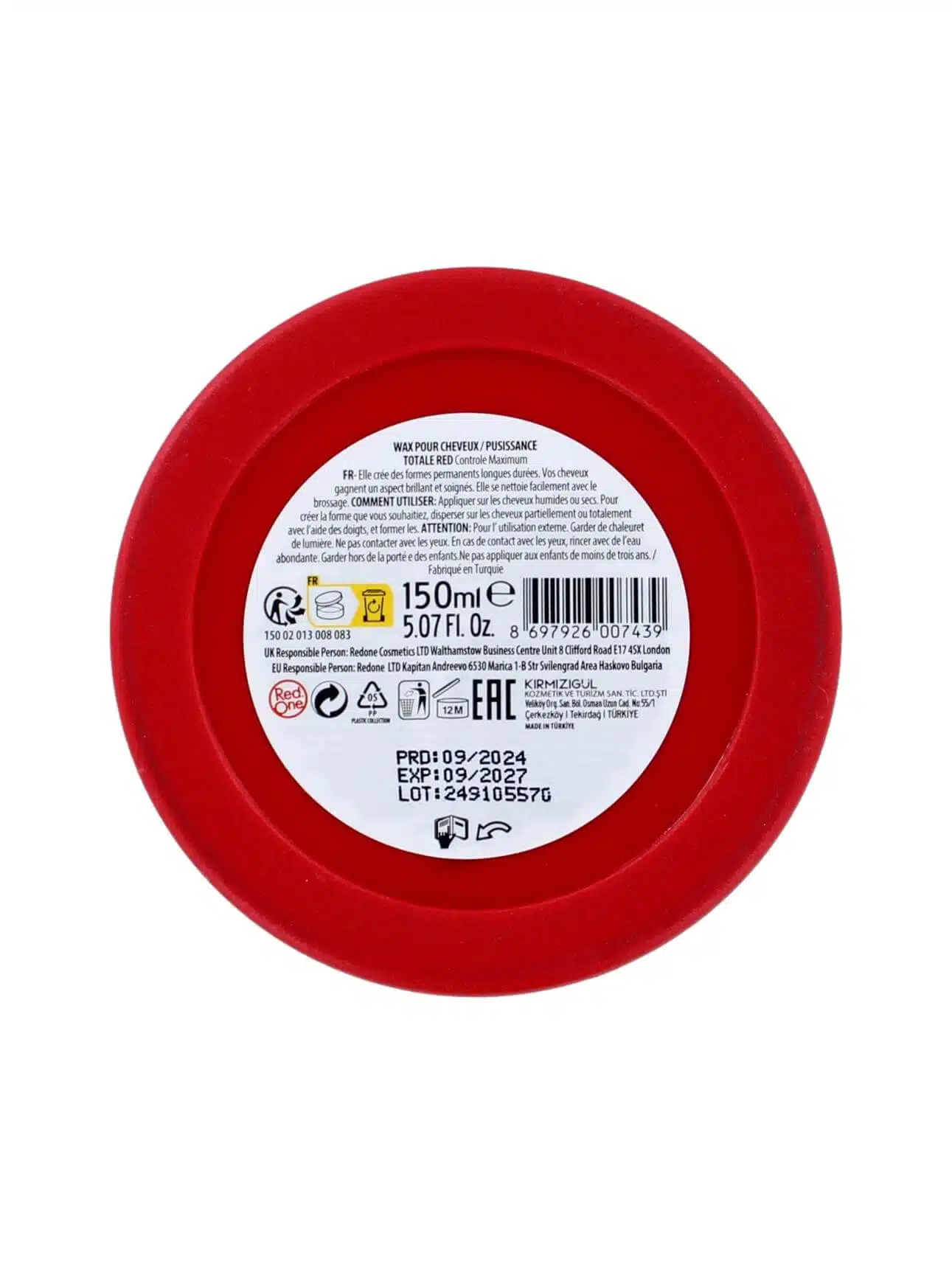 Red One Red Aqua Hair Wax, 150 ml