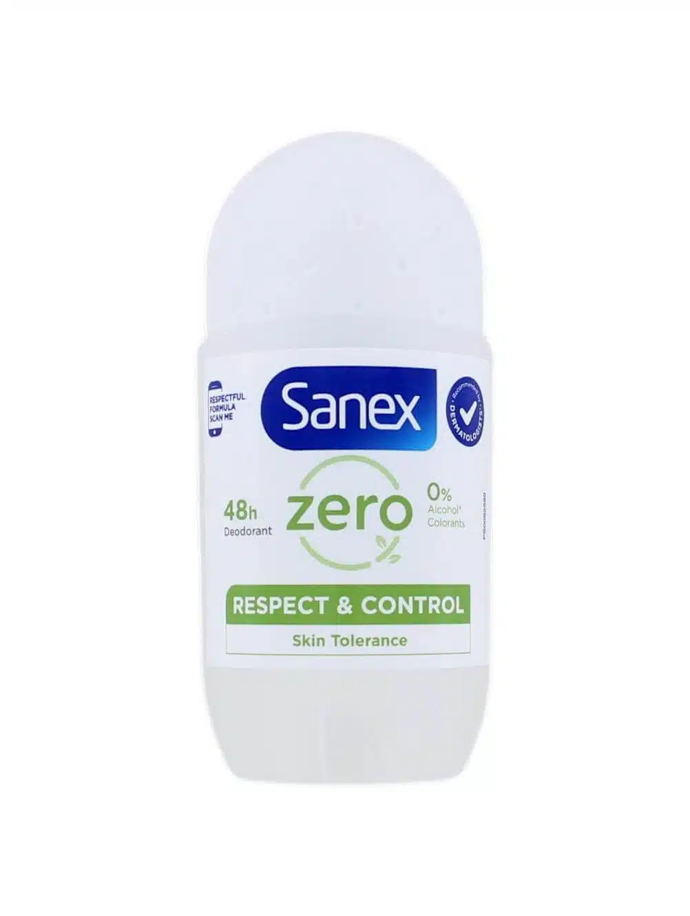 Sanex Deodorant Roller Zero% Respect & Control, 50 ml