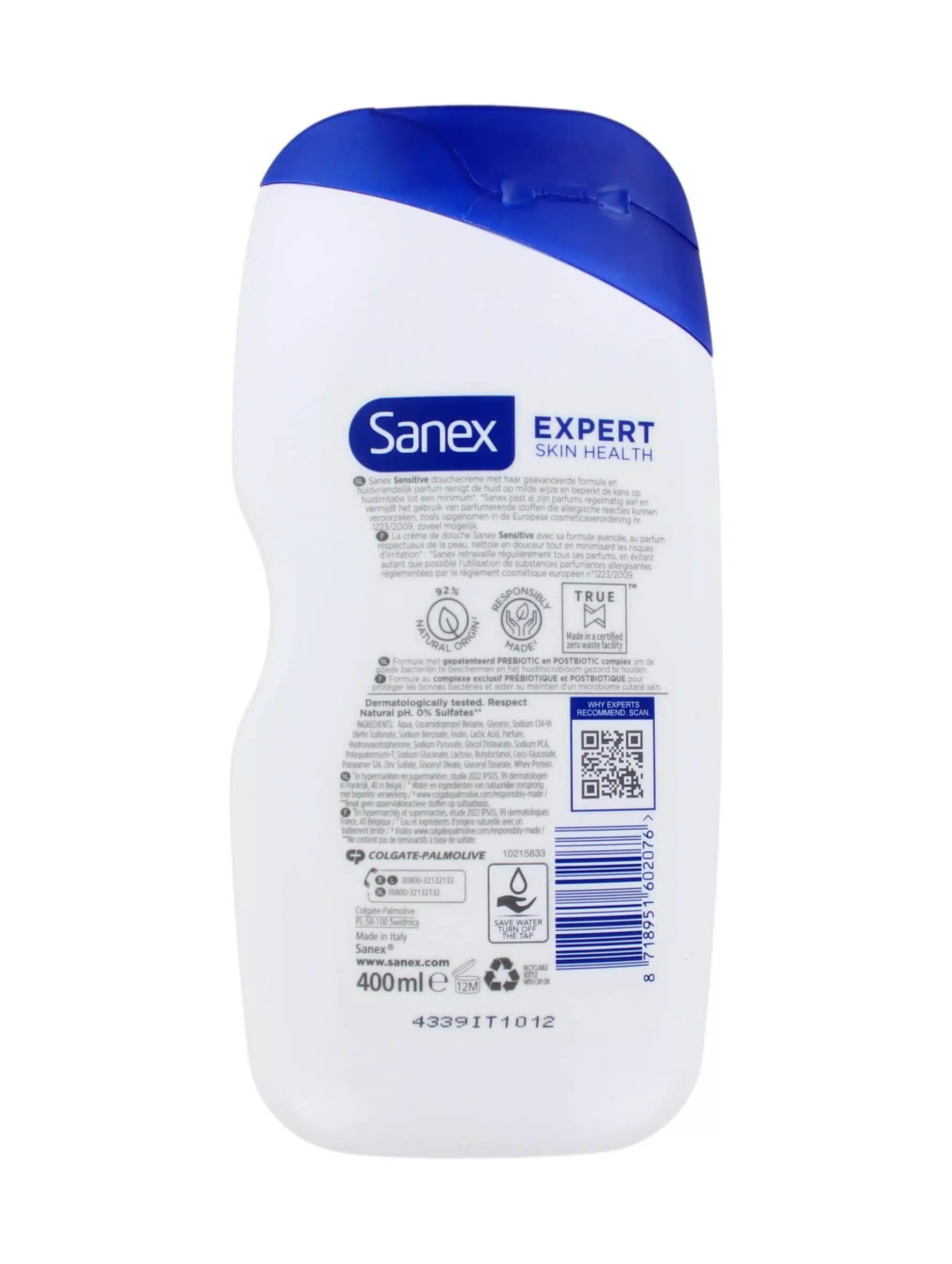 Sanex Douchegel Expert Skin Health Sensitive, 400 ml