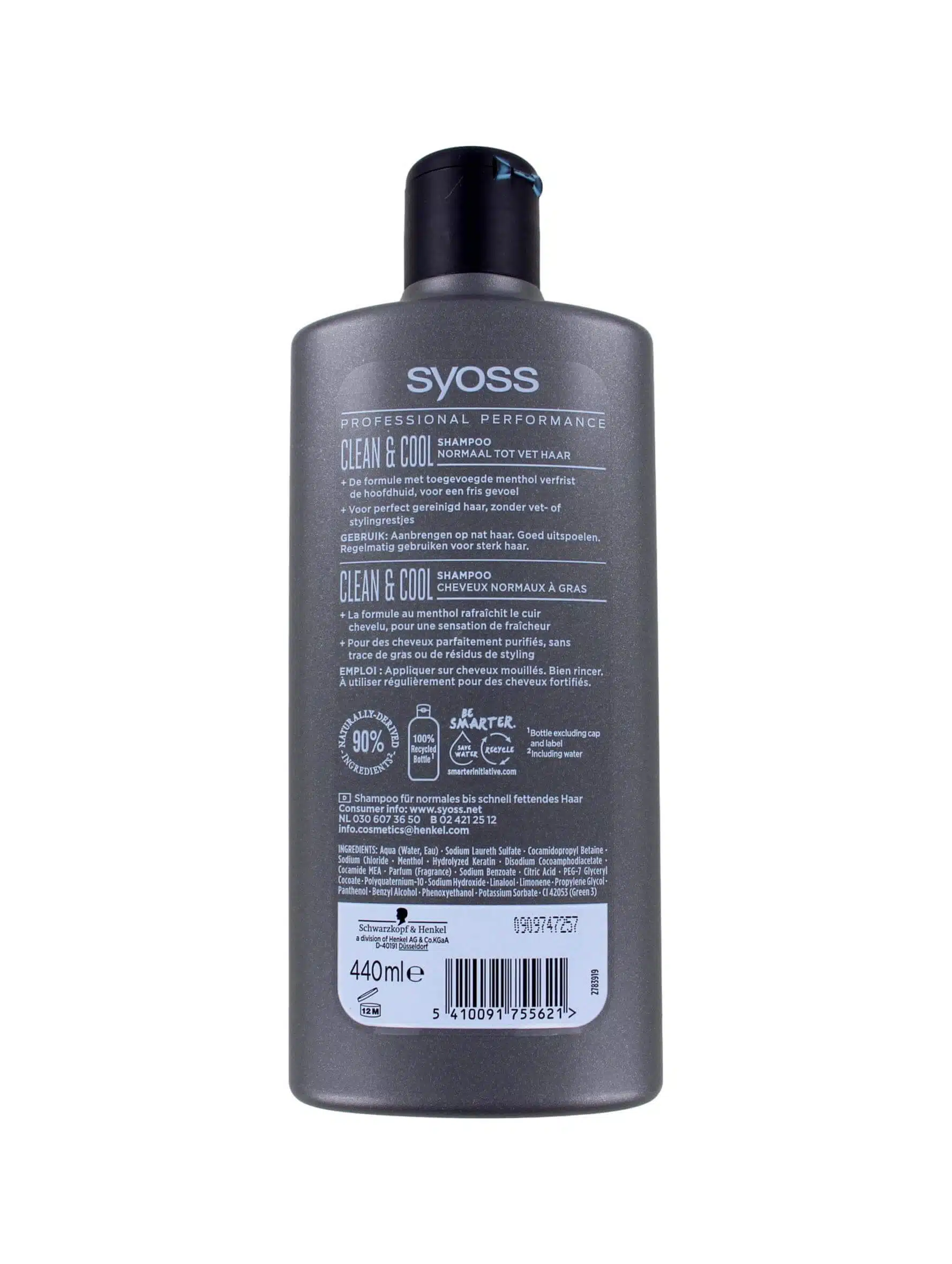 Syoss Shampoo Men Clean & Cool, 440 ml