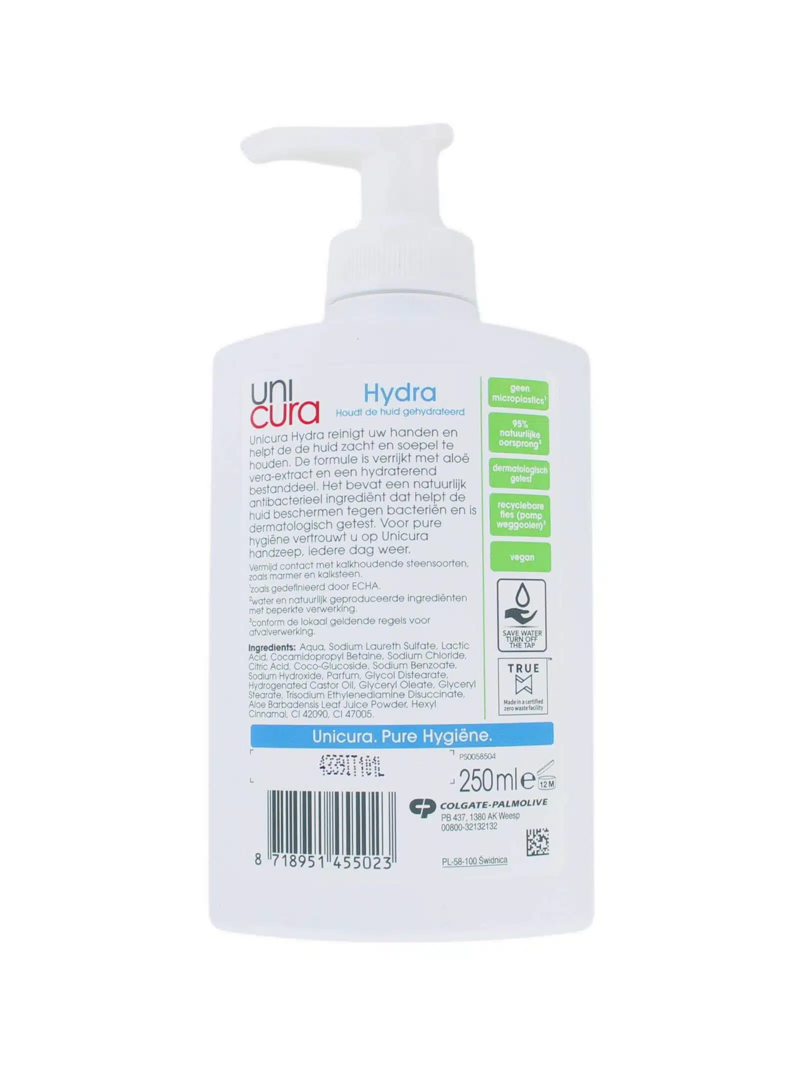 Unicura Handzeep Hydra, 250 ml