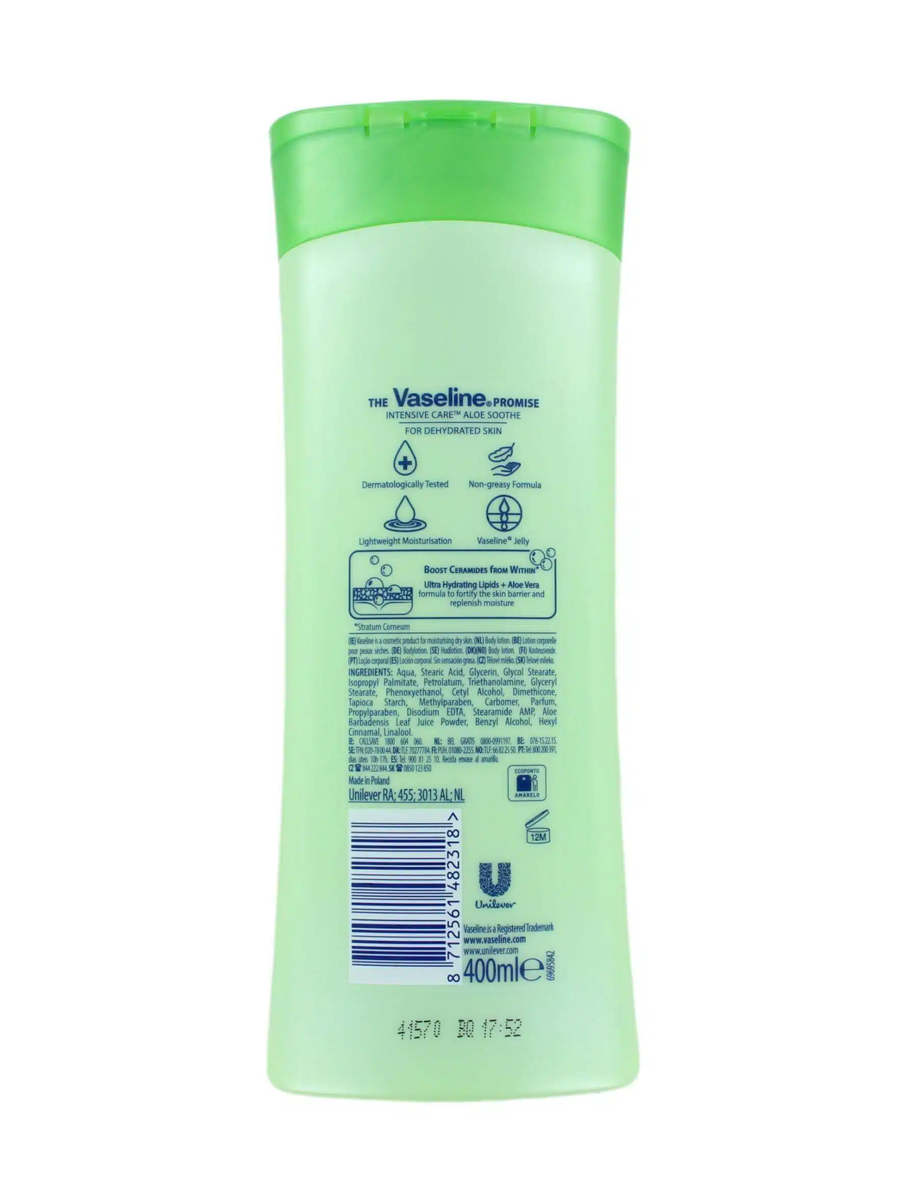 Vaseline Bodylotion Intensive Care Aloe Soothe, 400 ml