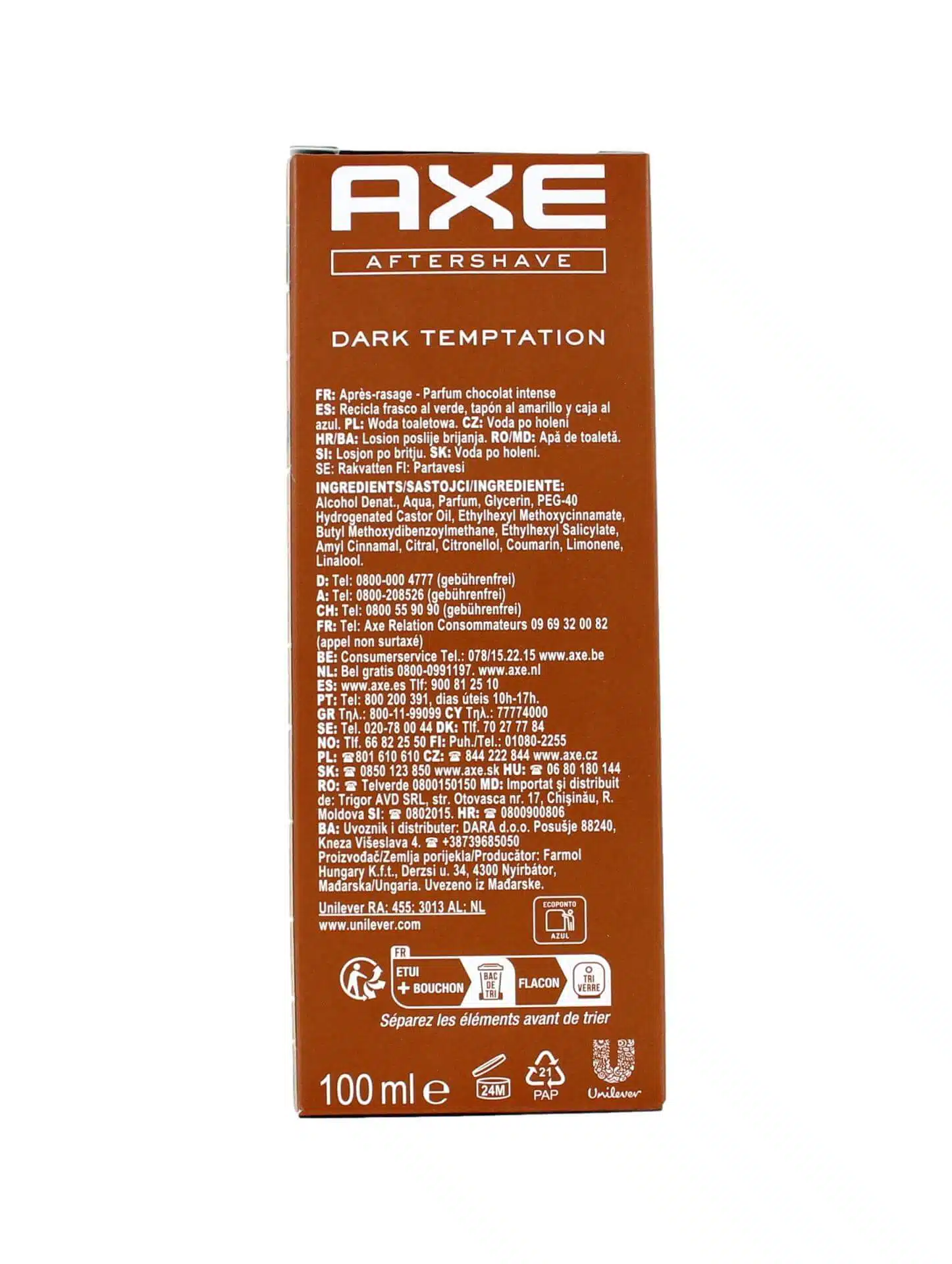 Axe Aftershave Dark Temptation, 100 ml