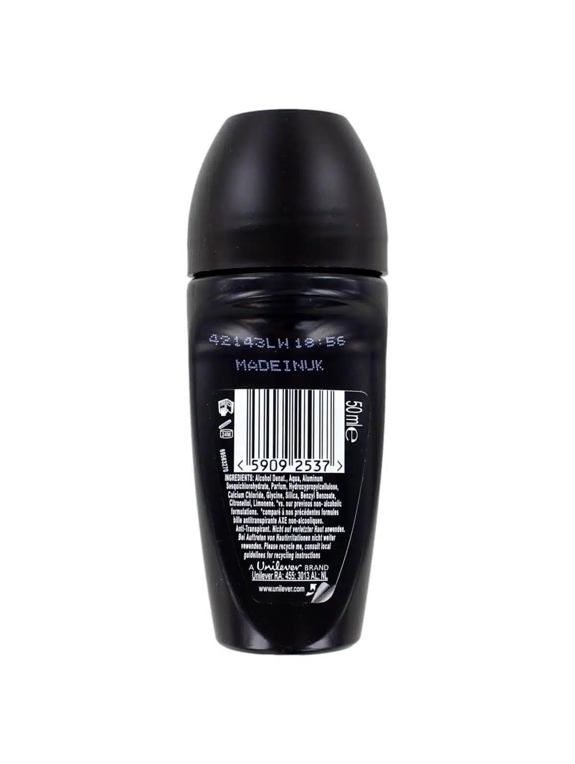 Axe Deodorant Roller Black, 50 ml