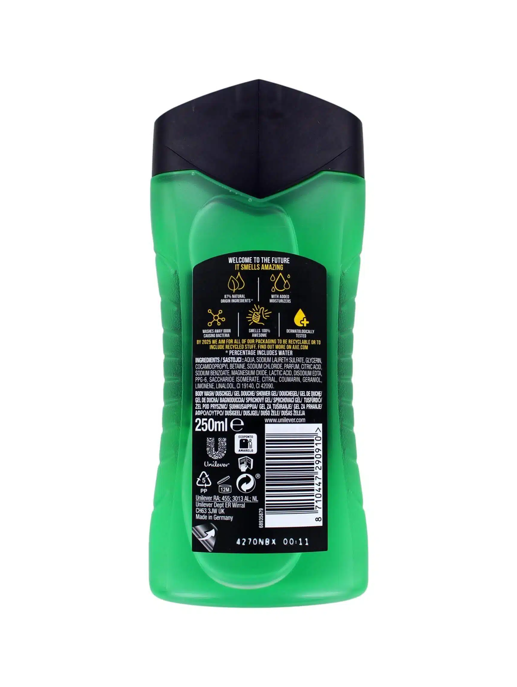 Axe Douchegel Anti-Hangover, 250 ml