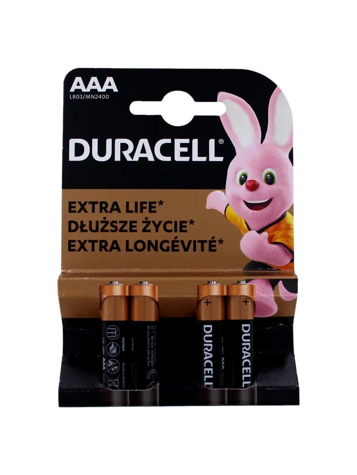 Duracell Batterijen AAA, 4-pack