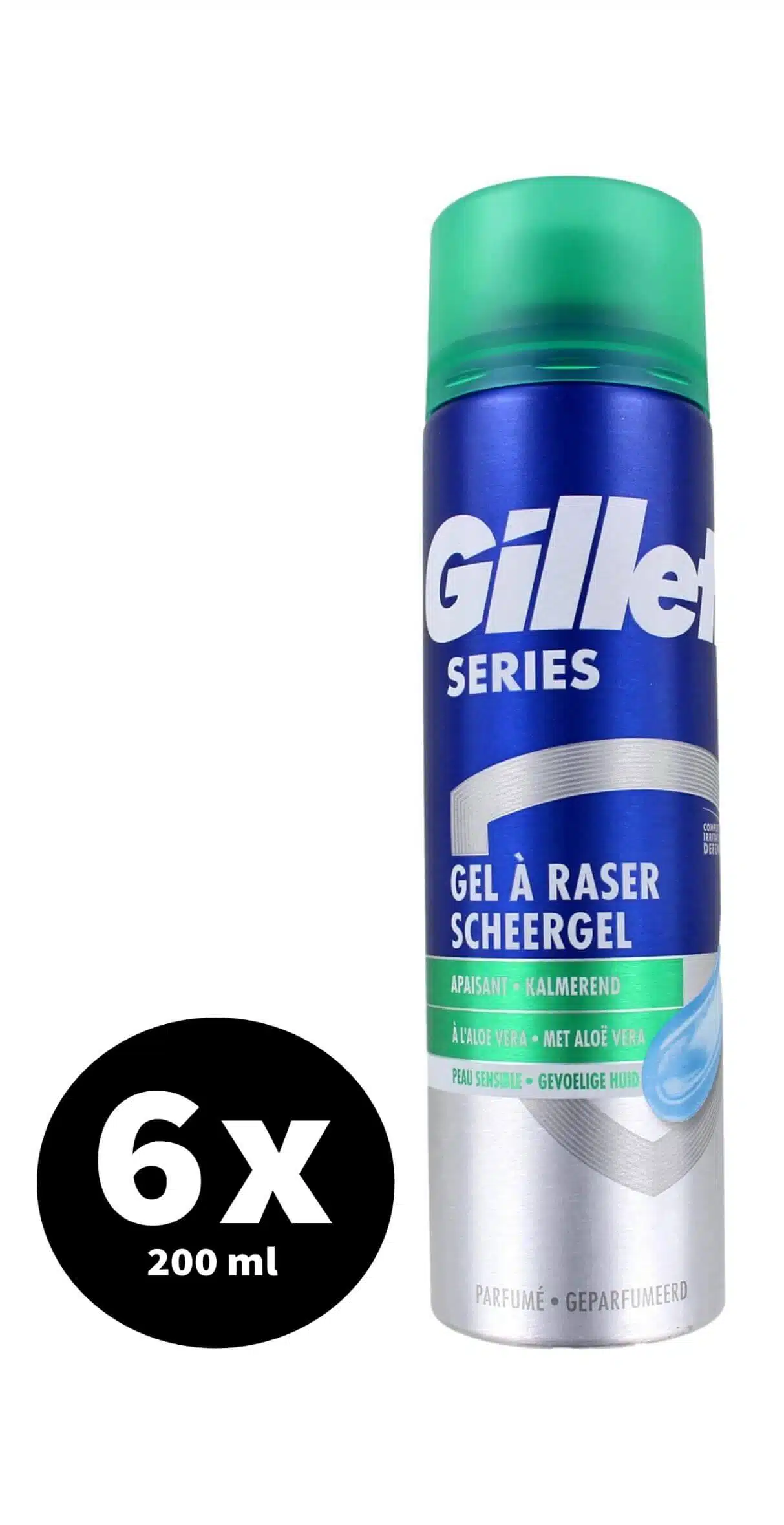 Gillette Series Scheergel Gevoelige Huid 6 x 200 ml