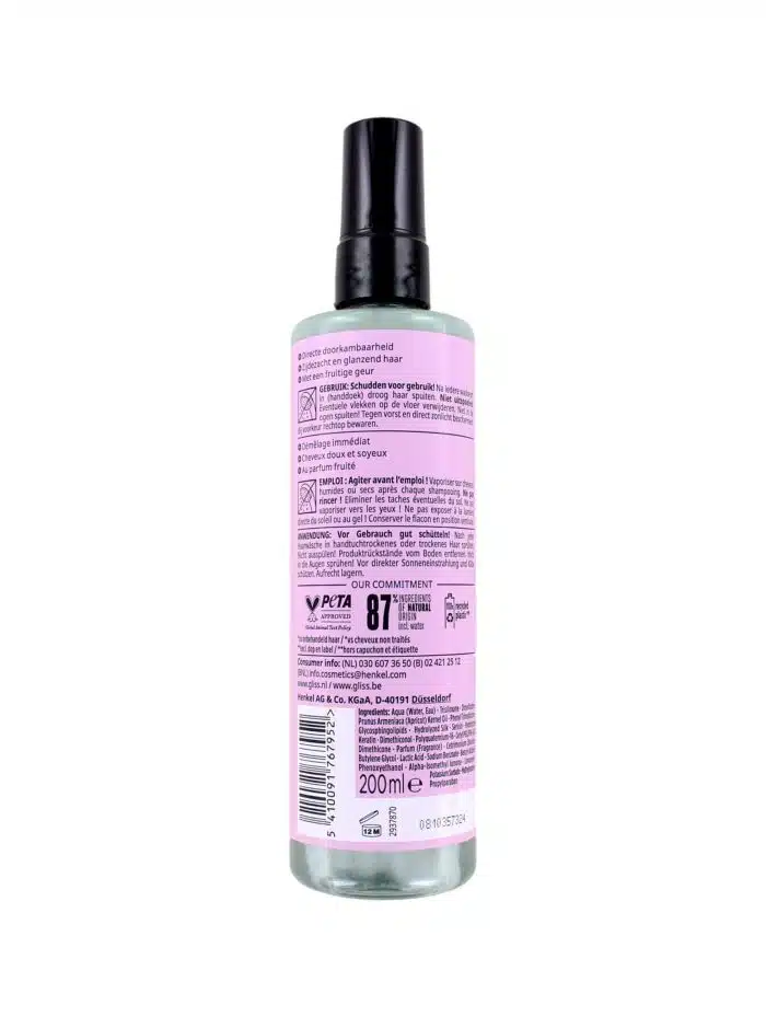 Gliss Kur Anti Klit Spray Liquid Silk, 200 ml