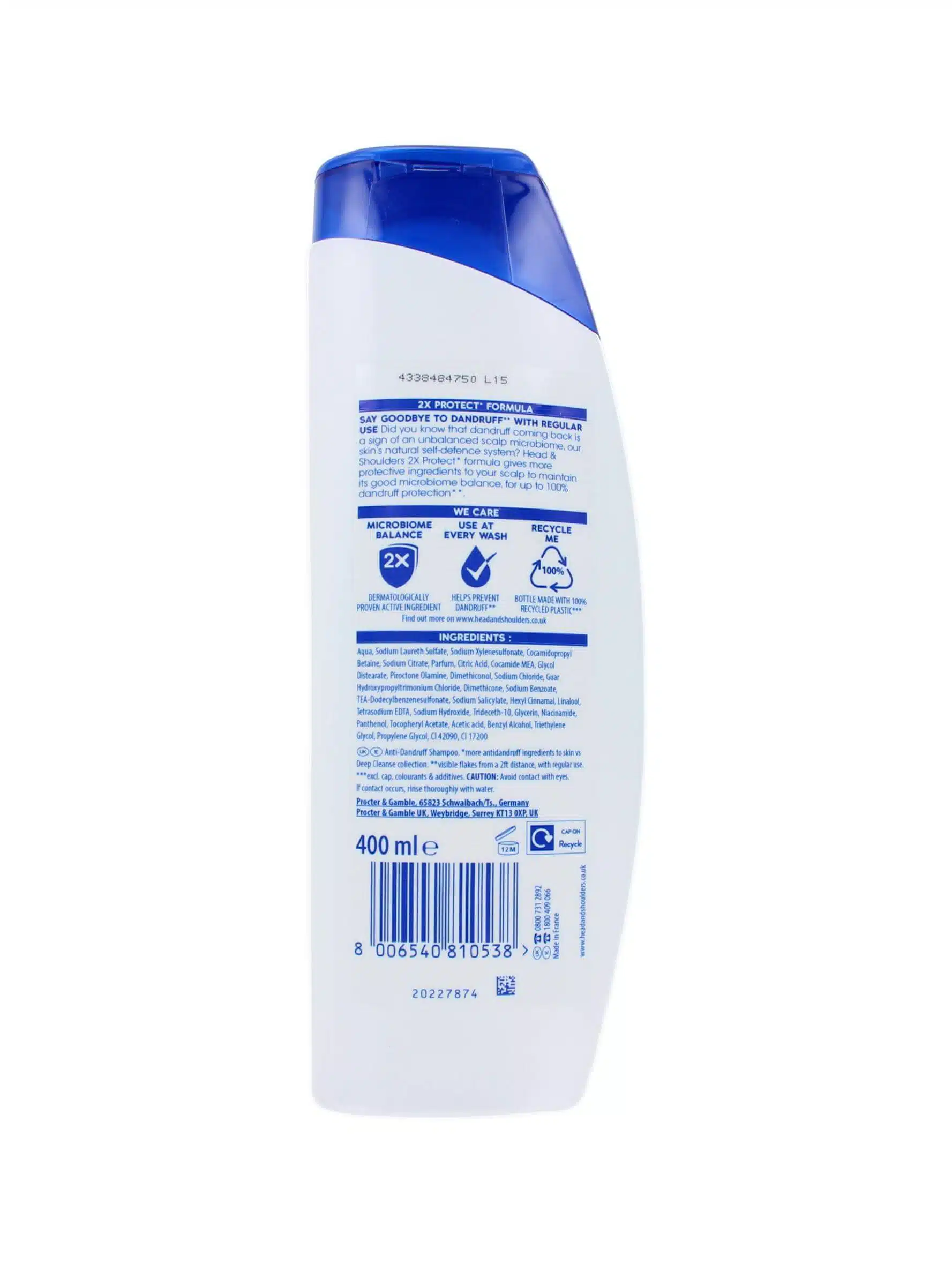 Head & Shoulders Shampoo Classic Clean, 400 ml
