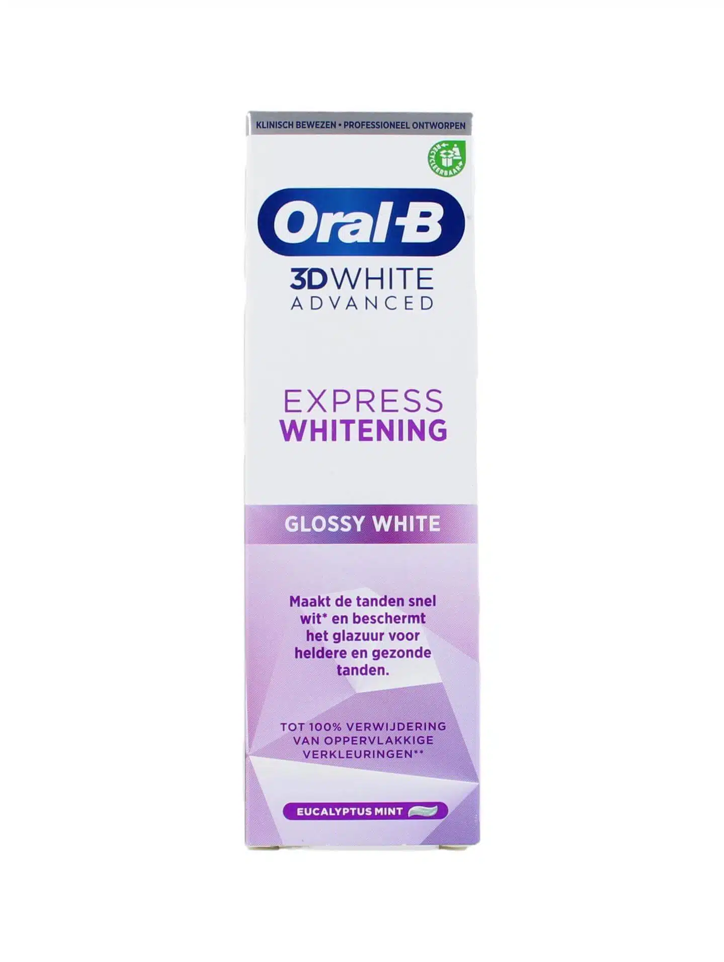 Oral-B Tandpasta 3D White Express Whitening Glossy White, 75 ml