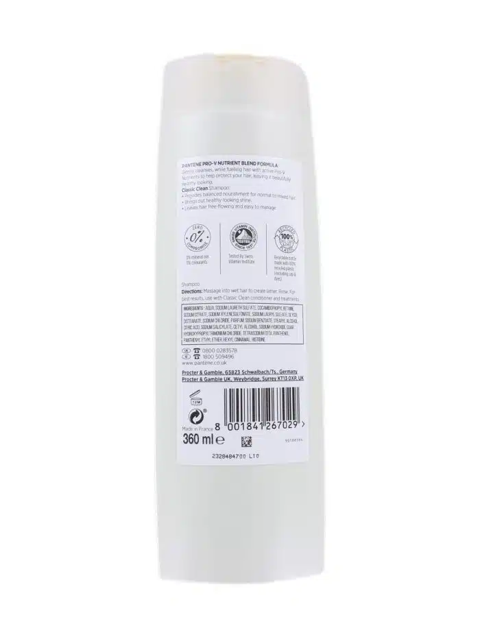 Pantene Pro-V Shampoo Classic Clean, 360 ml