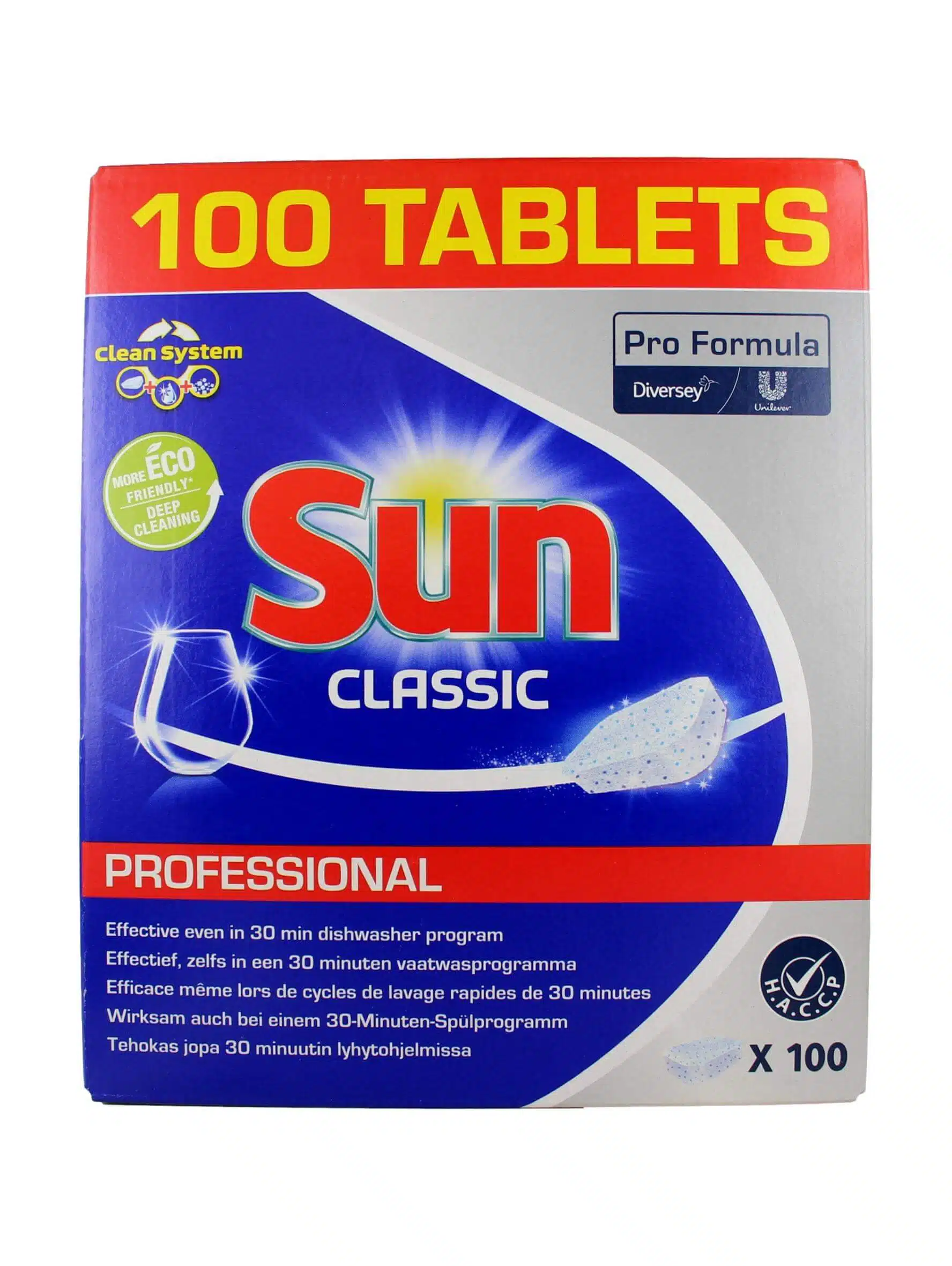 Sun Vaatwastabletten Classic Professional, 100 Stuks