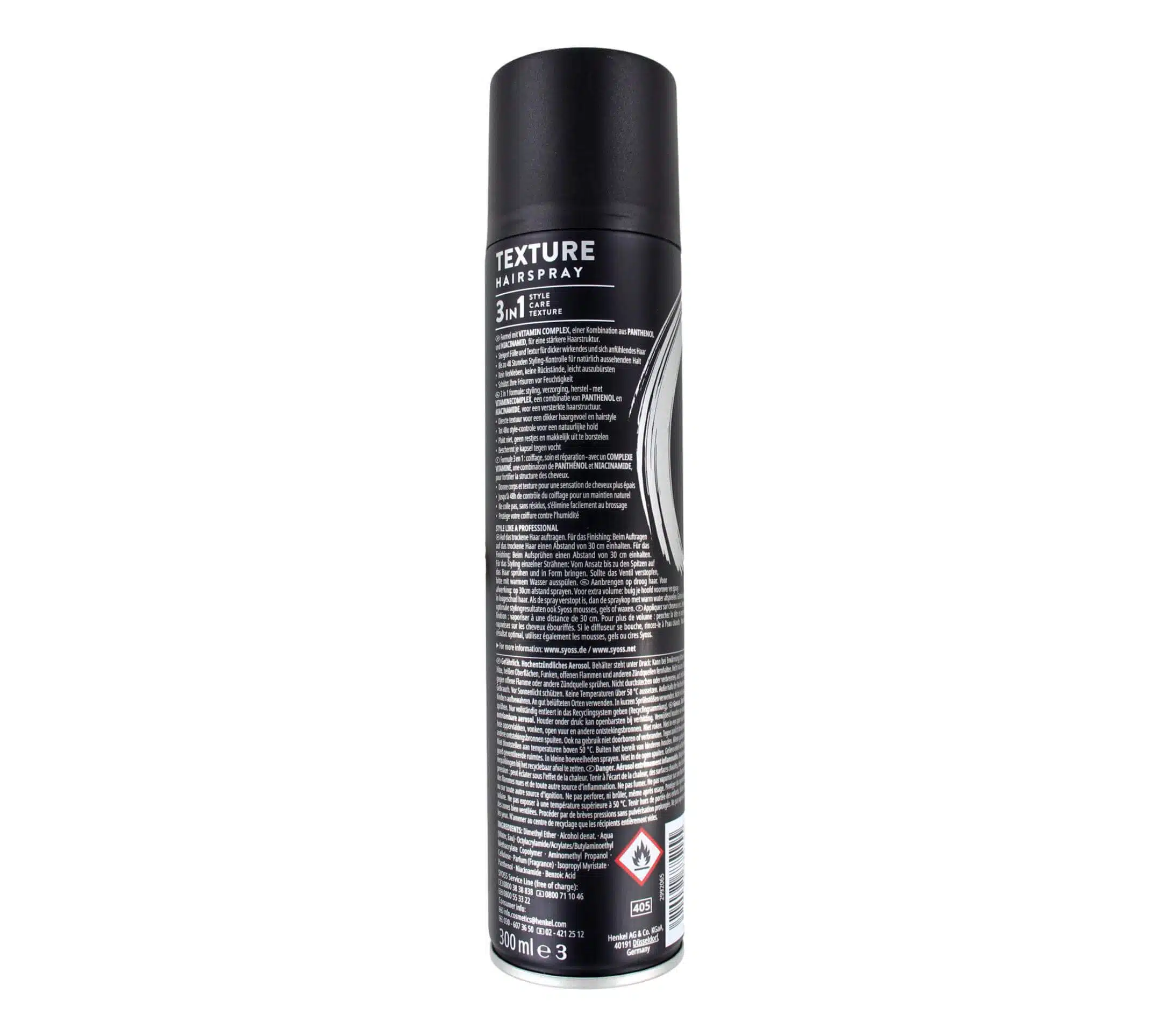 Syoss Haarlak Texture, 300 ml