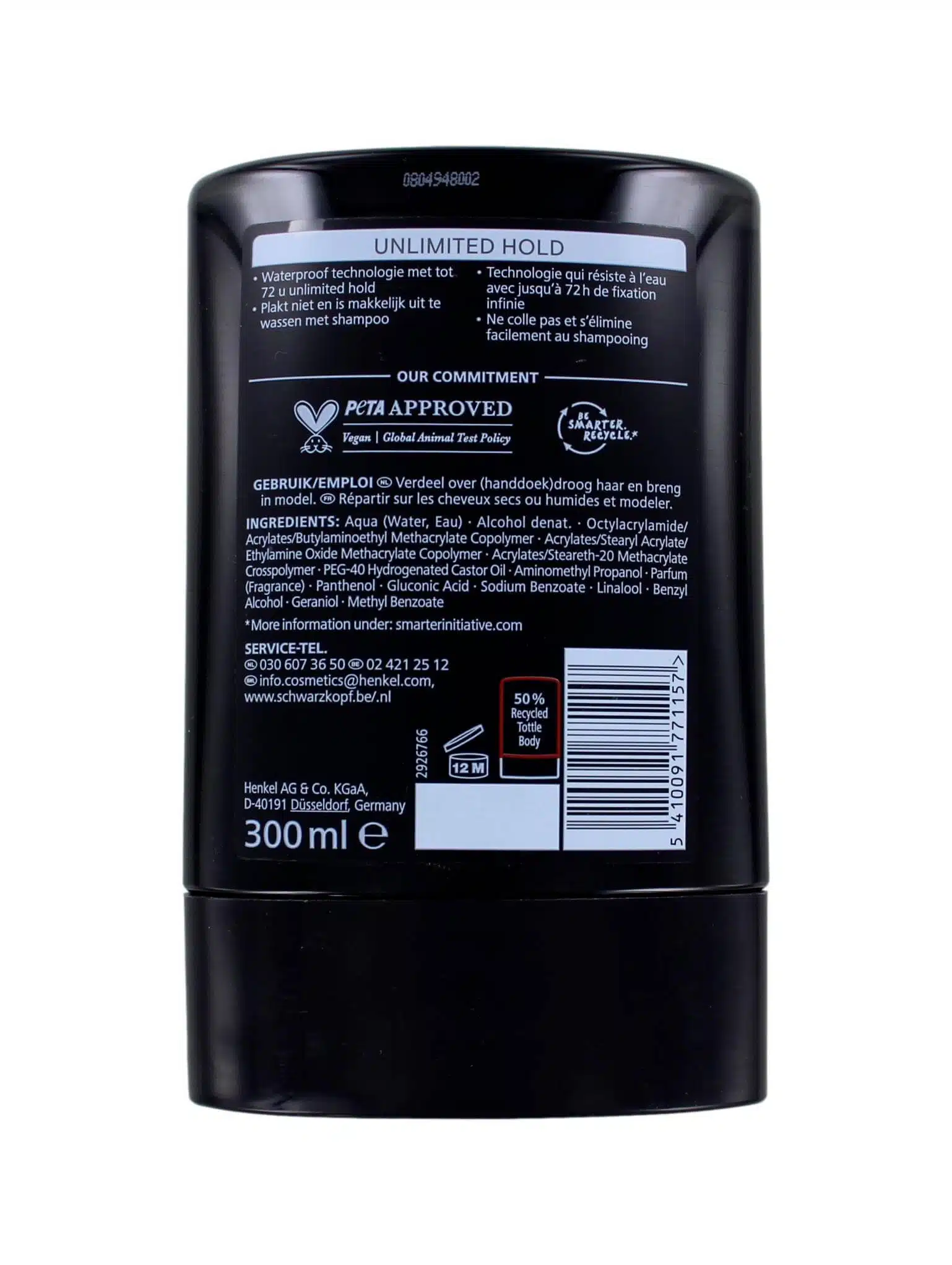 Taft Haargel Unlimited Hold, 300 ml