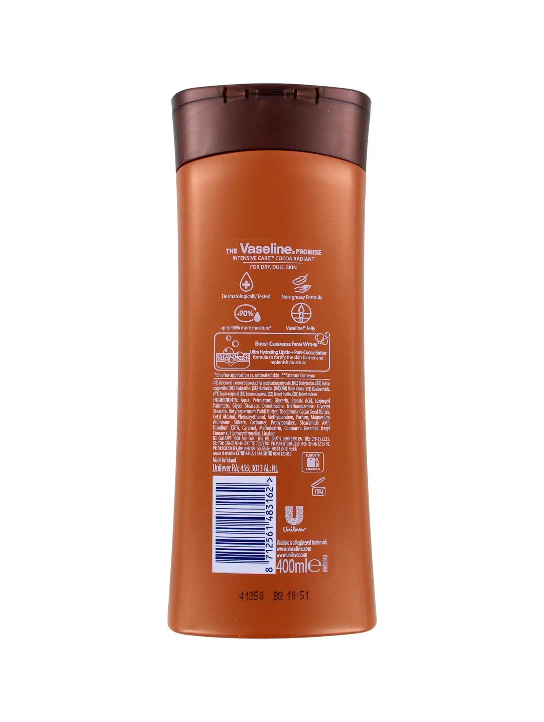 Vaseline Bodylotion Intensive Care Cocoa Radiant, 400 ml
