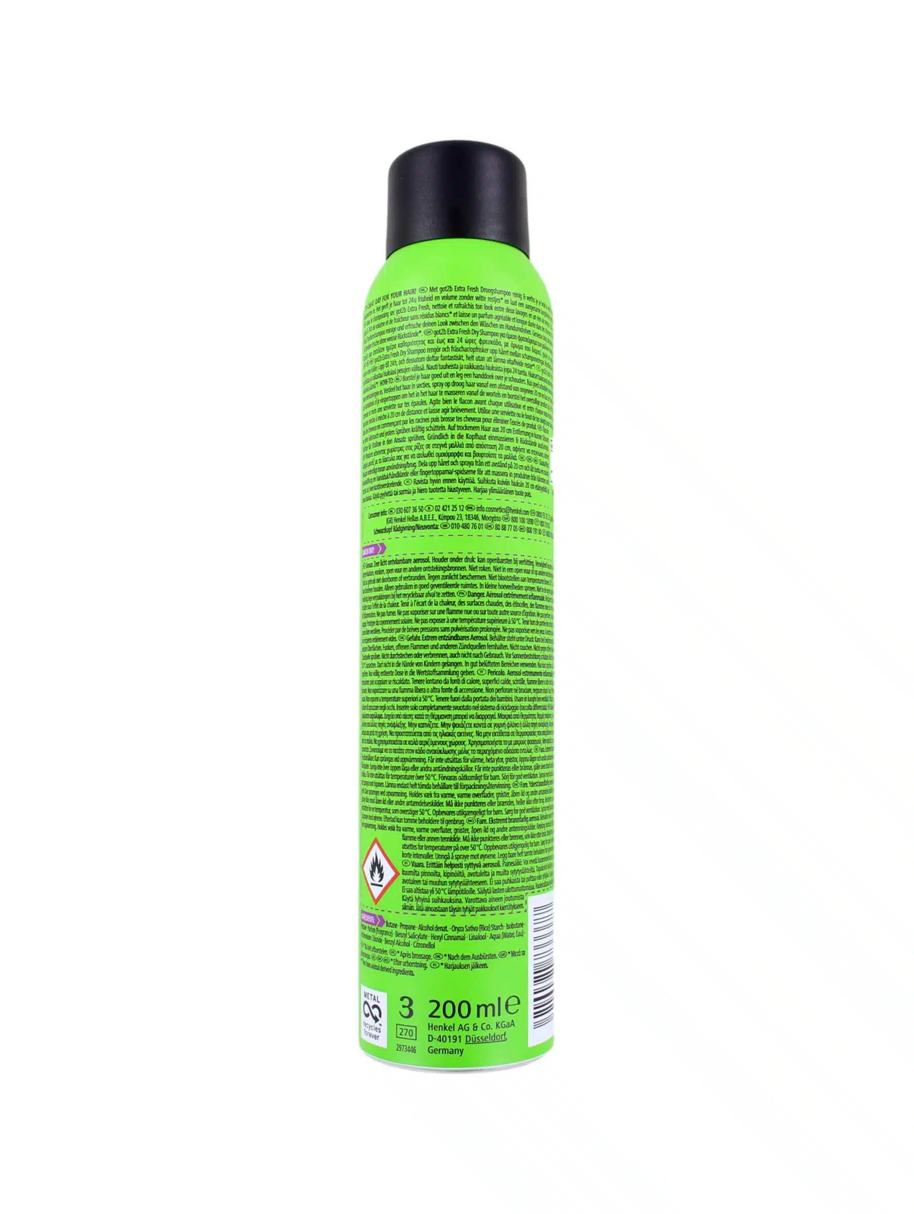 Got2b Droogshampoo Extra Fresh, 200 ml