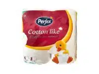 Perfex Toiletpapier Cotton Like 3 Laags, 4 Rollen