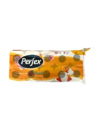 Perfex Toiletpapier Perzik 3 Laags, 10 Rollen
