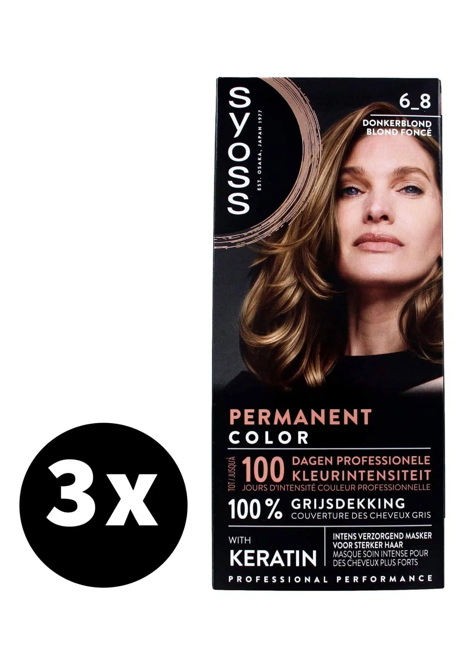 Syoss Haarverf 6-8 Donkerblond x 3