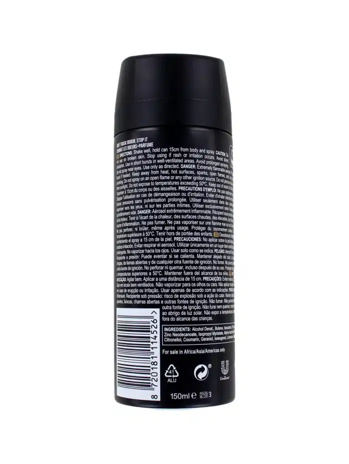Axe Deodorant Spray Gold Temptation, 150 ml