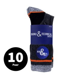 Boru Technische Werk Sokken Antraciet 39-42 10 Paar