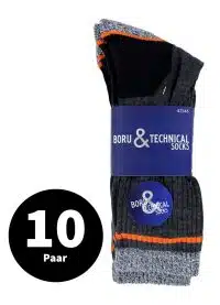 Boru Technische Werk Sokken Antraciet 43-46 10 Paar