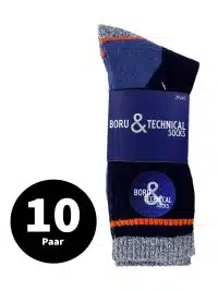 Boru Technische Werk Sokken Marine 39-42 10 Paar