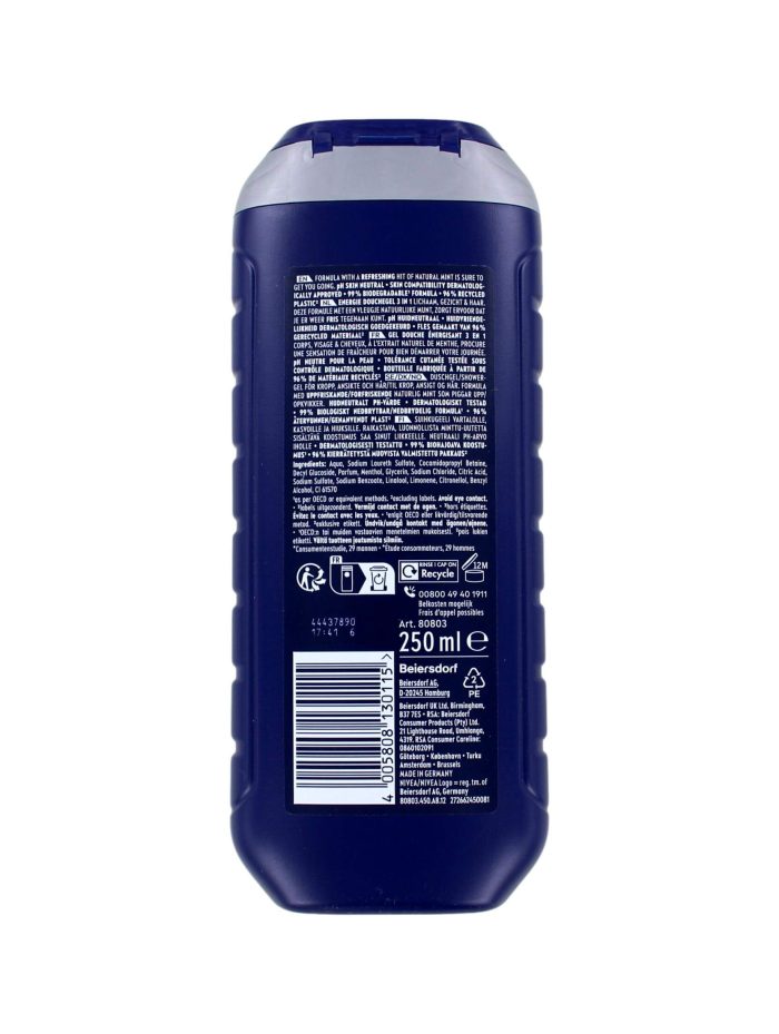 Nivea Men Douchegel Energy, 250 ml