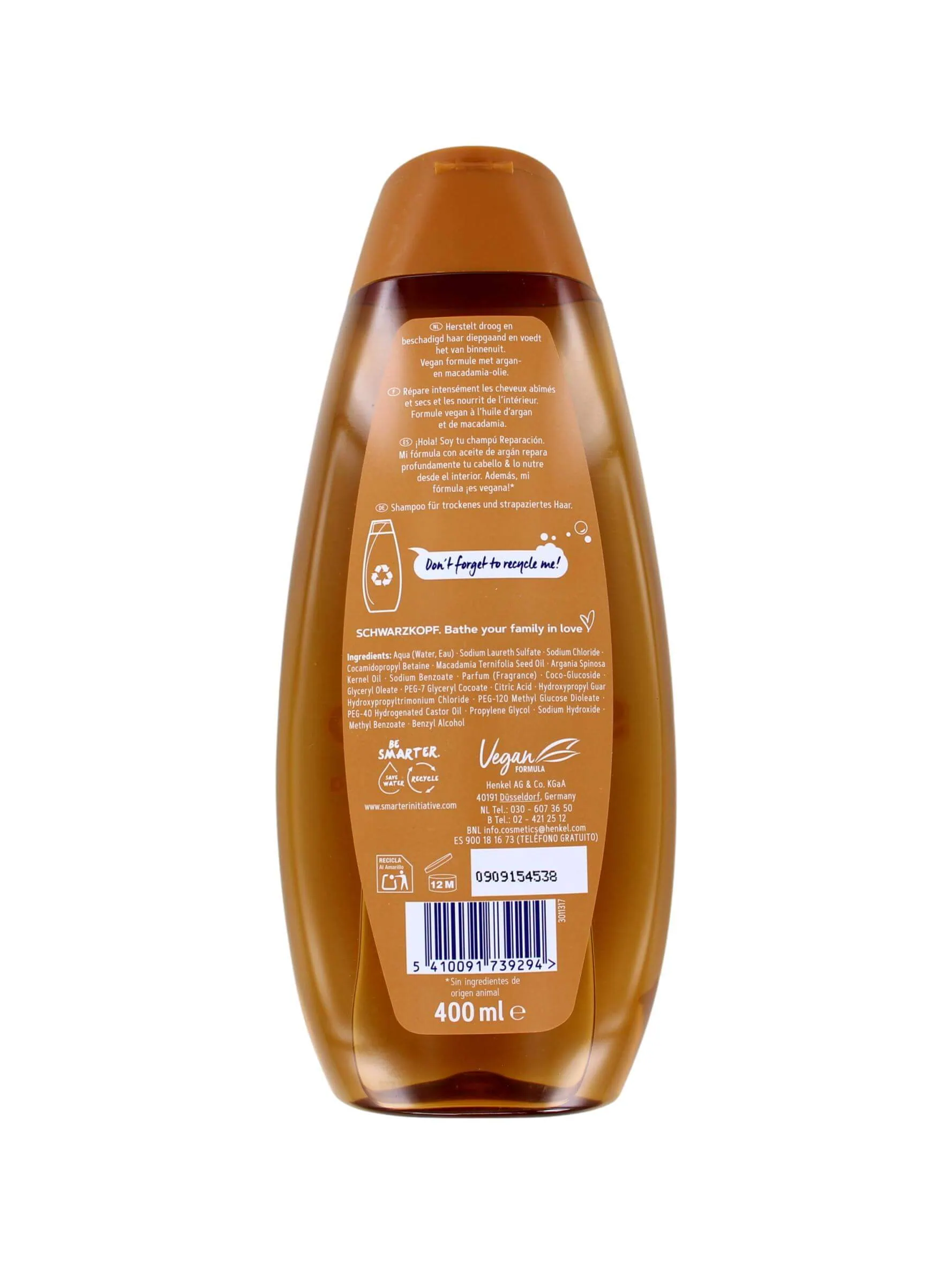 Schwarzkopf Shampoo Argan Oil & Repair, 400 ml