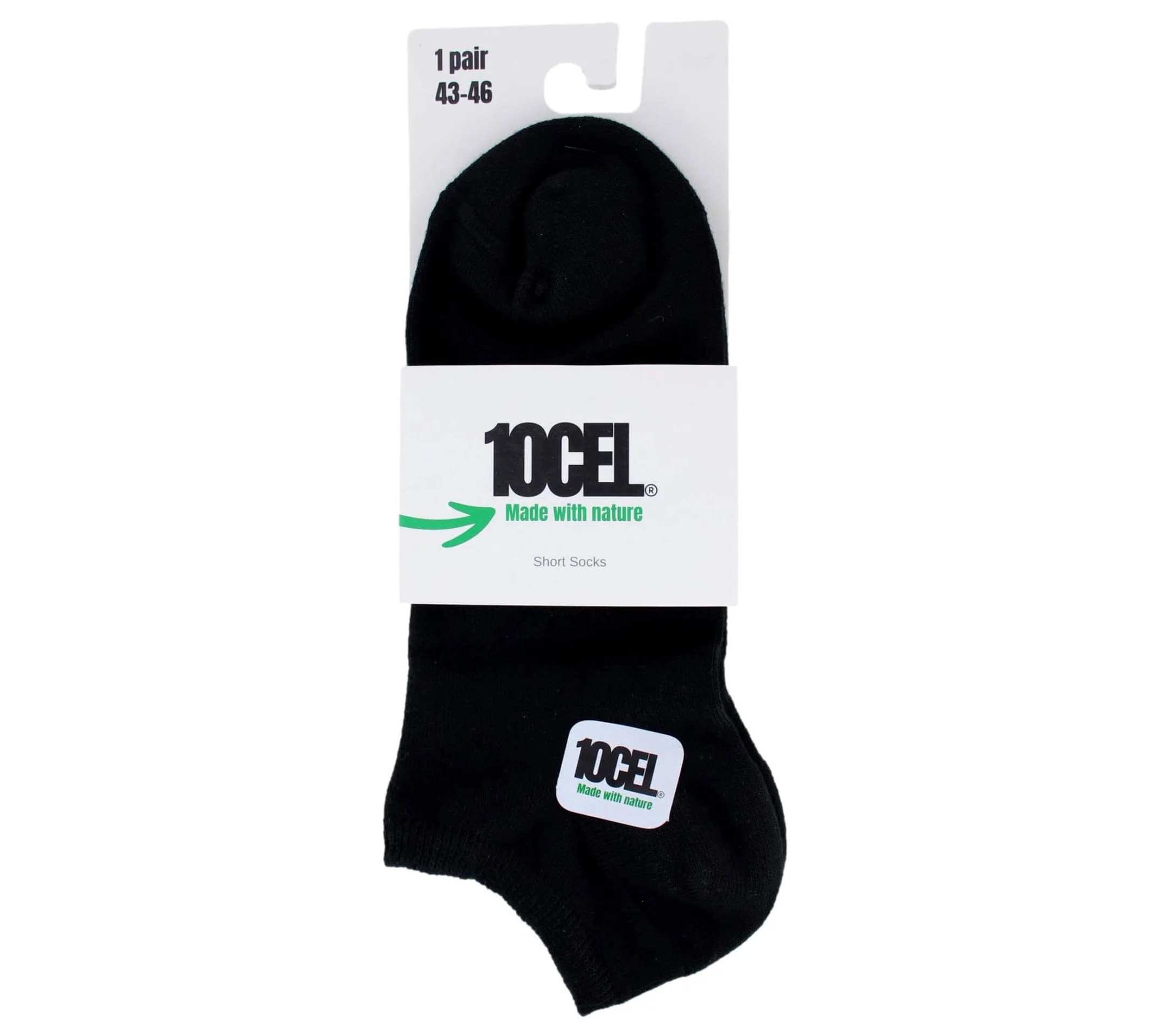 10CEL Short Sokken Zwart
