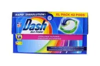 Dash Wasmiddel Pods 3In1 Stralende Kleuren, 42 Stuks