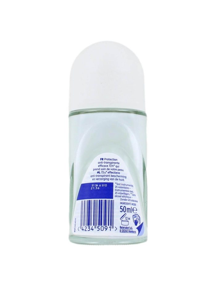 Nivea Deodorant Roller Dry Comfort 72h, 50 ml